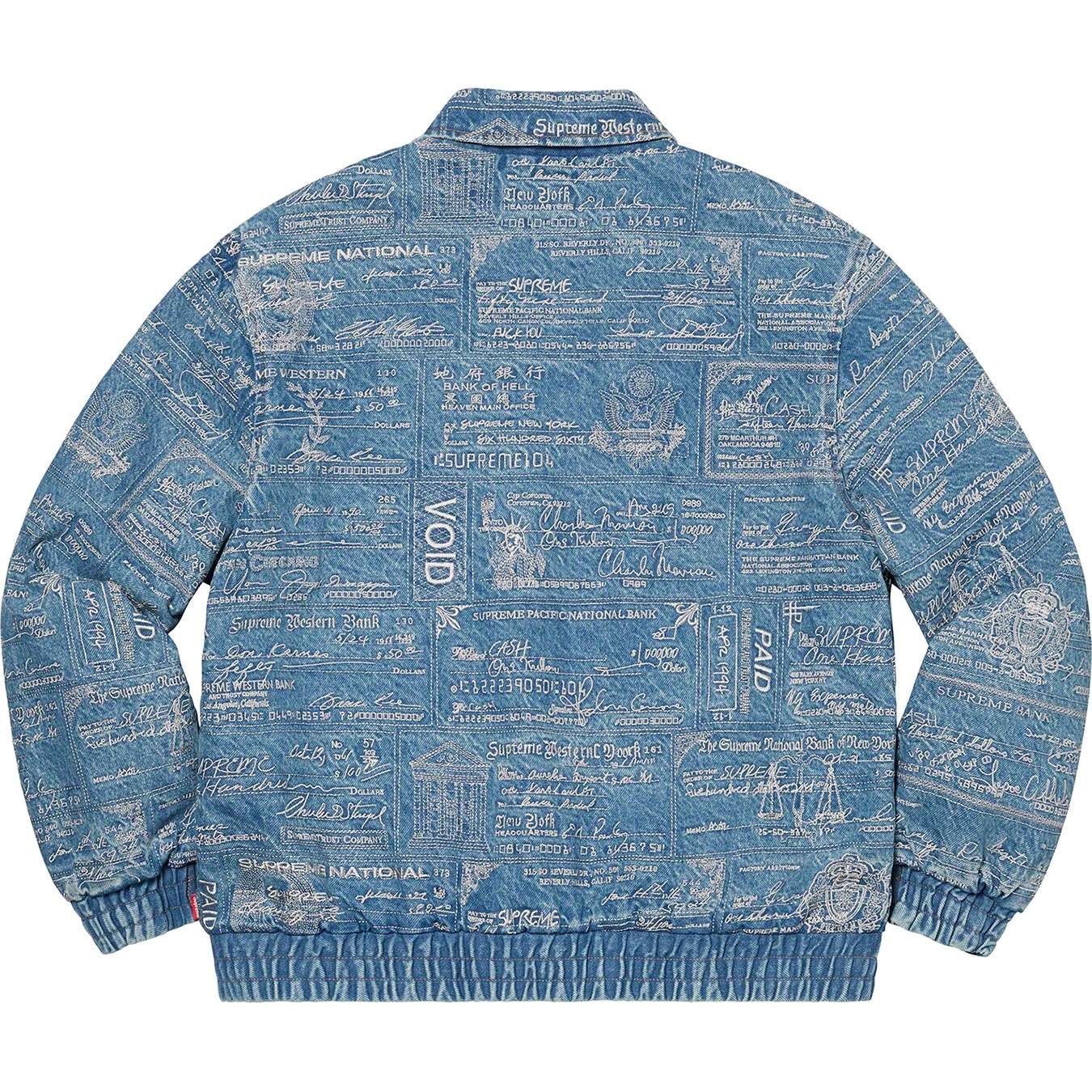 Checks Embroidered Denim Jacket view 14